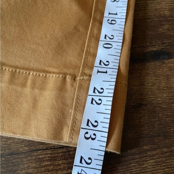 Madewell high rise Wide Leg Cropped Lace Up Pants Size 2 marigold cotton - Picture 11 of 12